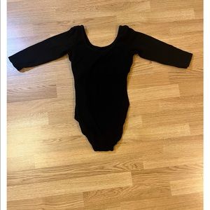 Black one piece body suit
